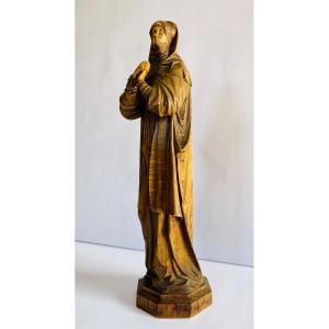 Madonna In Prayer - Carved Wood 